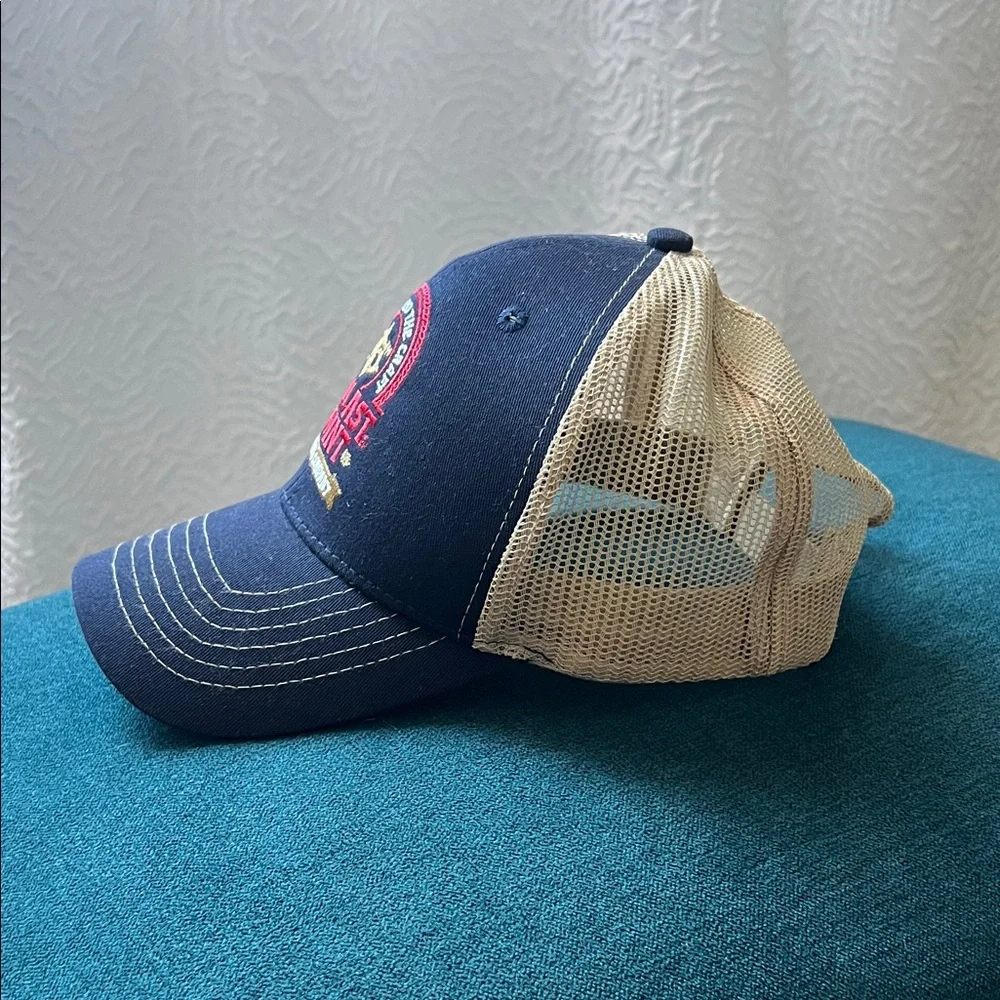 Navy and Cream Cap